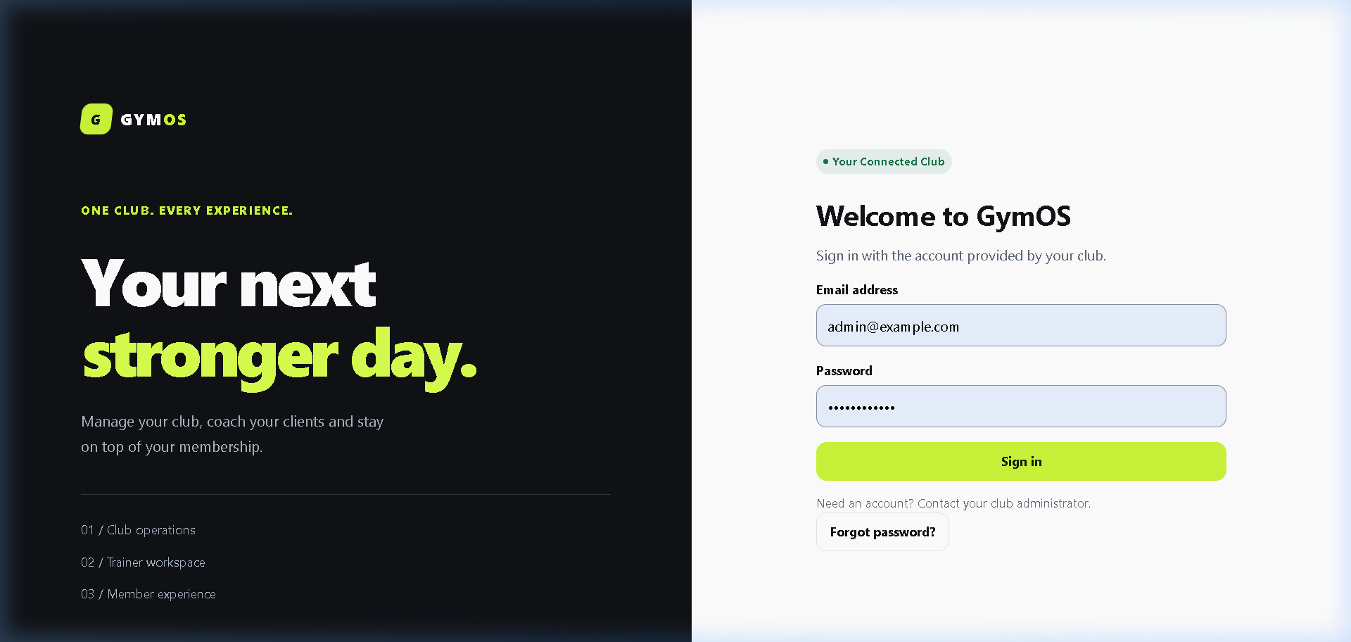 GymOS — Cloud-Based Gym & Fitness Club Management SaaS Gallery Preview 1