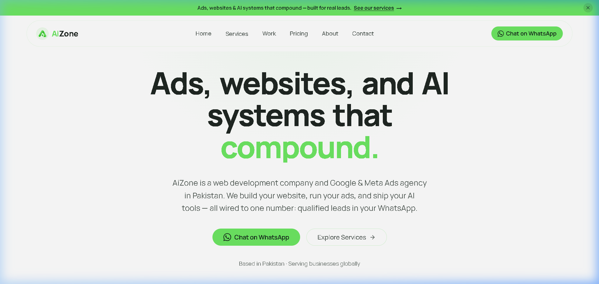 AiZone — Web Development & Digital Growth Agency — Agency & Digital Marketing by M Ramzan