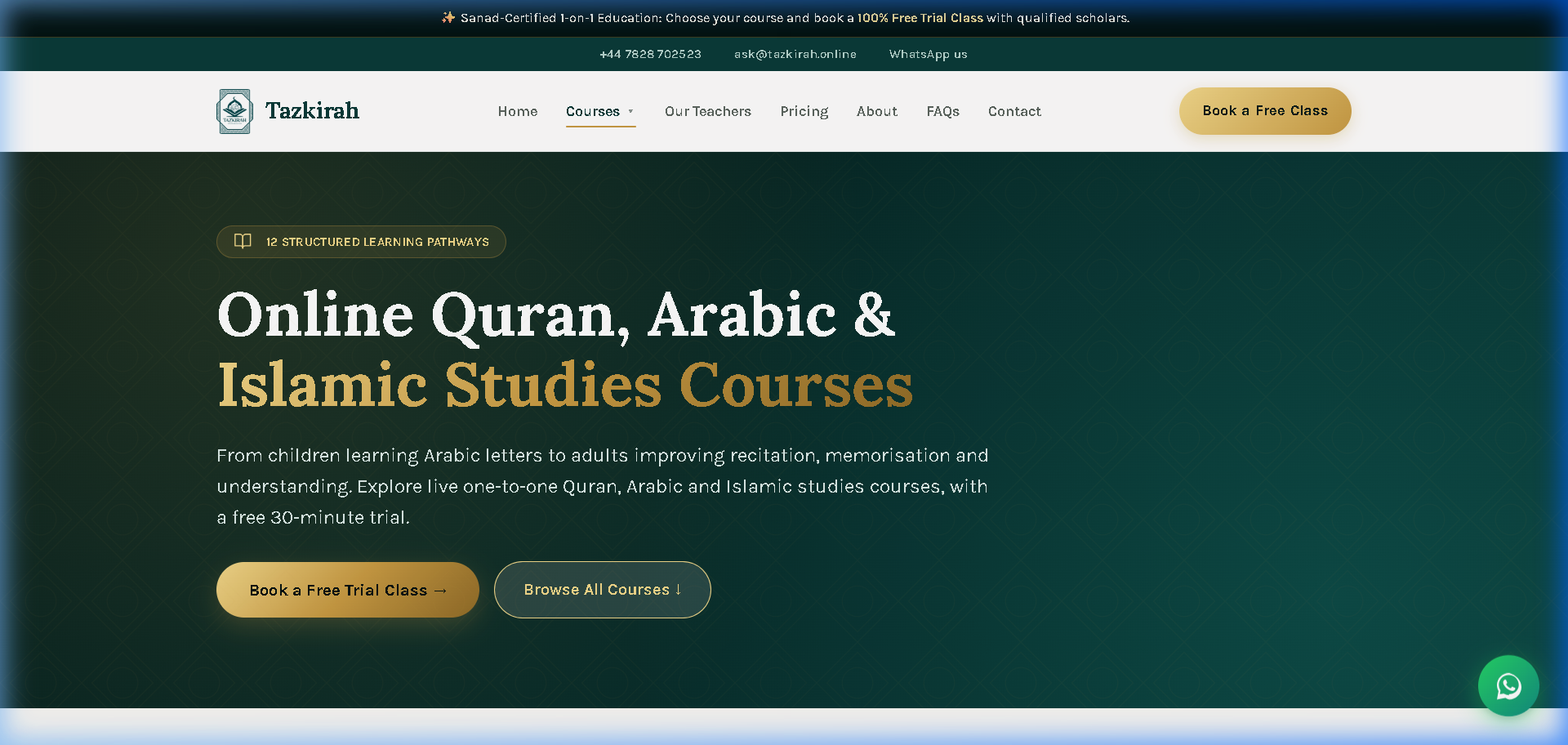 Tazkirah — Online Quran & Arabic Academy Gallery Preview 1